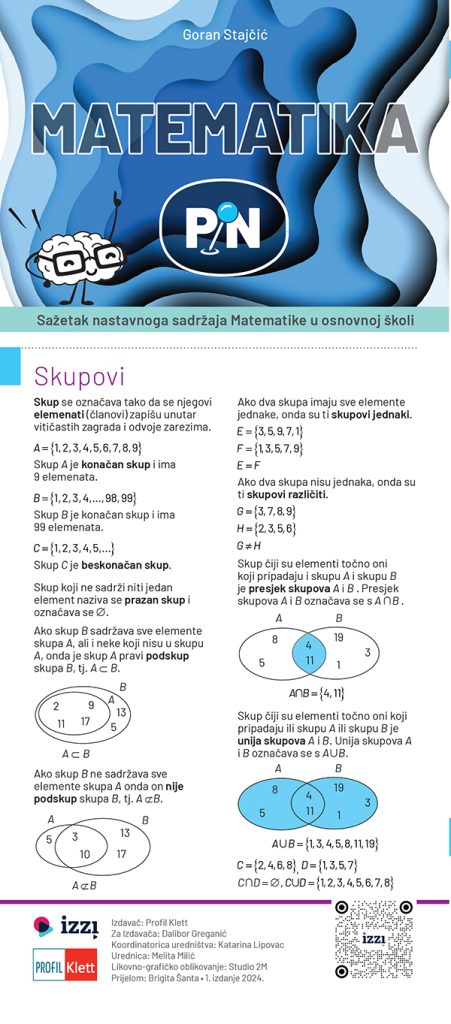 Pin iz matematike za osnovnu školu