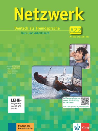 Netzwerk A2 Kurs-/Arbeitsbuch + Audios + DVD A2.2
