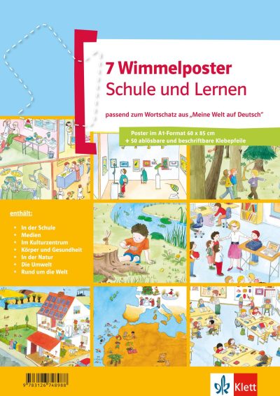 Wimmelposter Schule und Lernen ( 7 Poster)