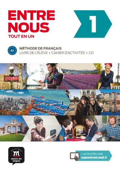 Entre nous 1 udžbenik+radna bilježnica francuskog